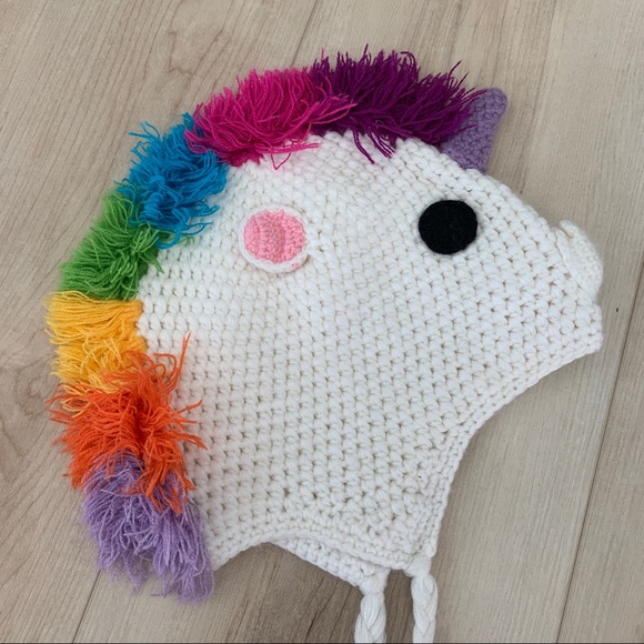 Justice Faux Fur Infinity Scarf & Unicorn Knit Beanie - Picture 3 of 7